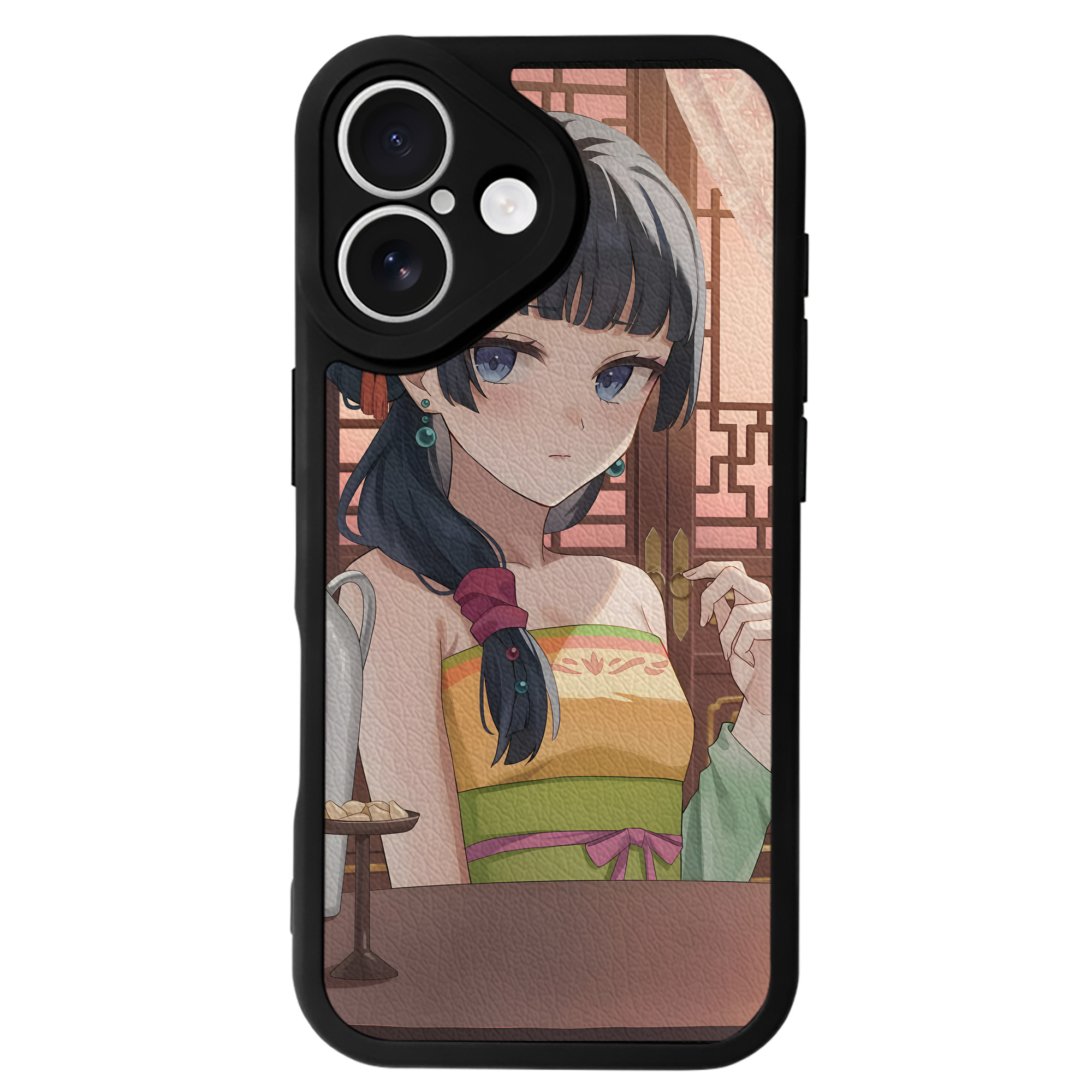 （画像用） 薬屋のひとりごと The Apothecary Diaries 【iPhone 16シリーズ対応】シリコンスマホケース（レザー調） 材質：シリコン